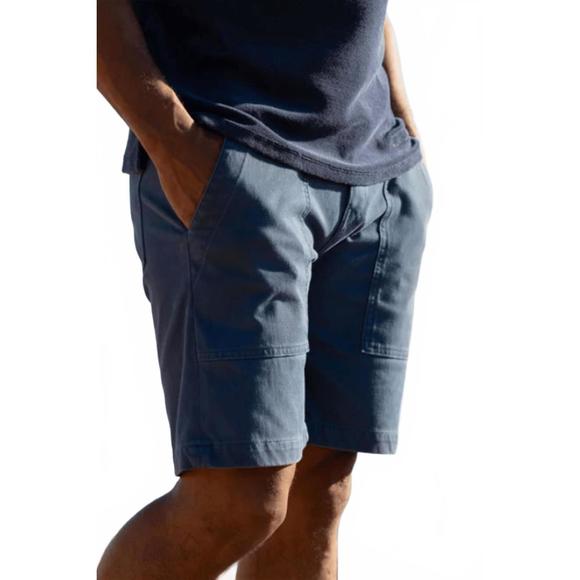 NEW HIROSHI KATO the scout fatigue shorts in dusty blue